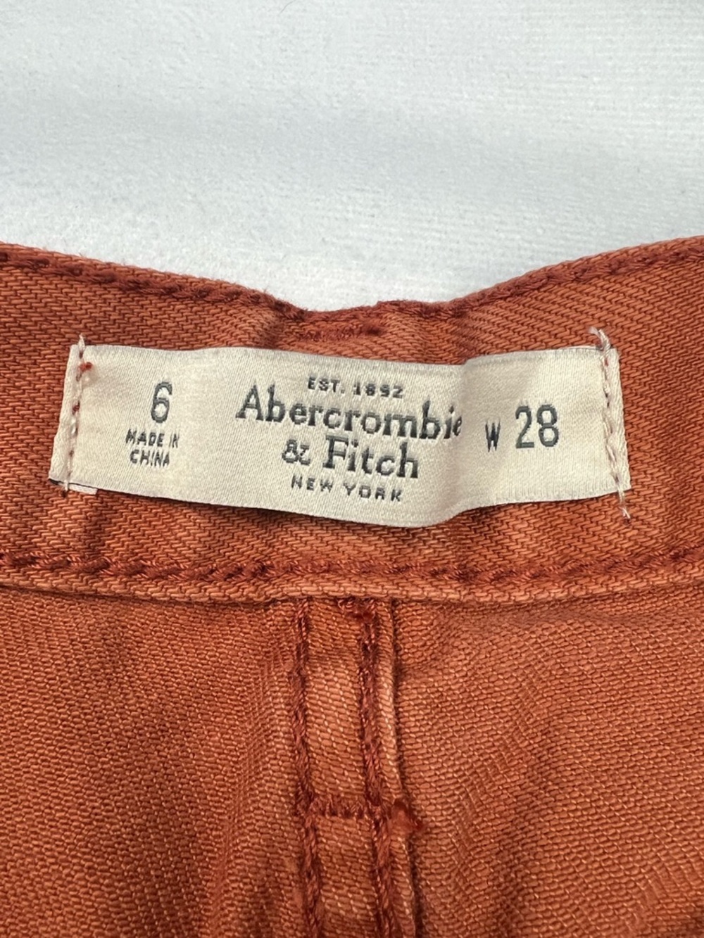 Abercrombie & Fitch Distressed Button Fly Cut Off Denim Shorts - Size 6 - Picture 5 of 8